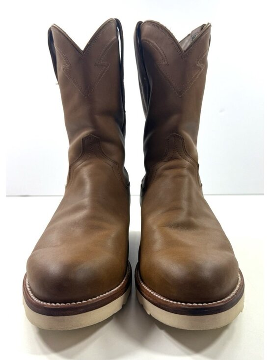 Tecovas Mens Boots The Knox Wedge Brown Cowhide Ropers Size 9.5 EE Work Ranch main image 11